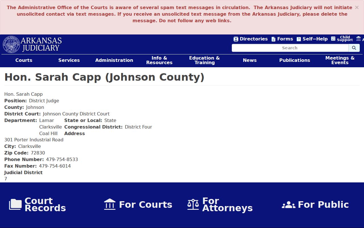 Johnson County criminal court cases district judge source
