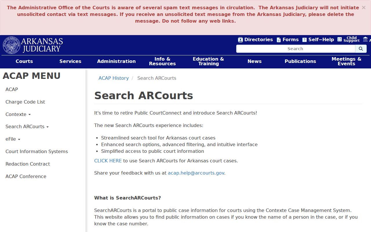 Johnson County criminal history Search ARCourts information